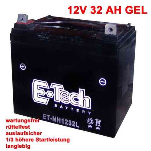 Gel Batterie 12 Volt 30 Ah / 32 Ah ET-NH1232L